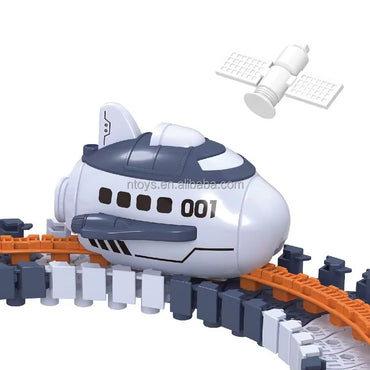 Space Track On The Wall With Suction Cup Set With Space Shuttle
