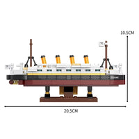 Cruise Boat Model Ship Plastic Building Block