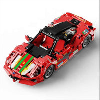 High-Tech pull back Sport Racing Car Building Blocks SUPERCAR Bricks Toys Kid