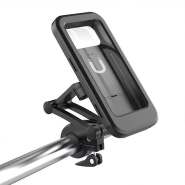 360 All Inclusive Waterproof Case Bicycle Phone Holder Adjustable Bike Handlebar Metal Case Cover Holder