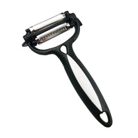 3in1 Rotatable Peeler for Fruits and Vegetables, Serrated, Wavy, Chipping, Cyclone Knife Head (Black) AH19142 / 105150