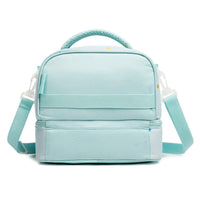 (NET) Kids Insulated Bento Cooler Lunch Bag With 2 Pockets