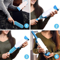 (Net) Pet Fur Remover Double sided cleaning brush for dogs and cats, soft brush to remove your pets hair