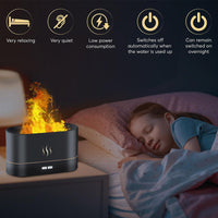 Flame Humidifier Air Humidifier with Flame Effect for Fragrance Oil and Aroma Oils Home Decor