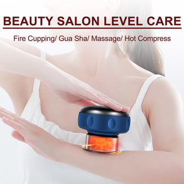 (Net) Vacuum cupping massager electric vacuum supply USB charging red temperature control vacuum cupping cup