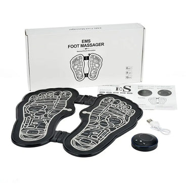 Electric EMS Foot Massager Pad Foldable Foot massage USB Rechargeable Feet Circulation Massage Pad