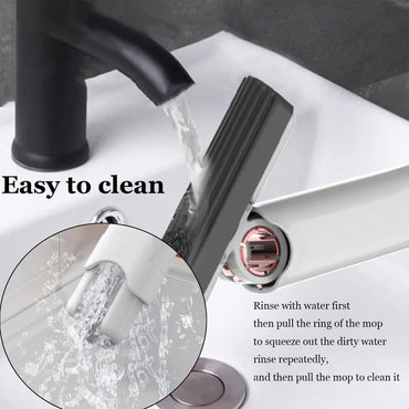 Portable Mini Mop Self-Squeeze Mini Mop for Small Spaces Wet and Dry Desktop Cleaning Mini Mop / 86577 / KN-312