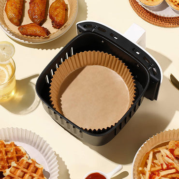 50 Sheets Disposable Air Fryer Paper Round Non-Stick Baking Paper Baking Paper
