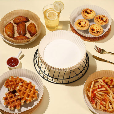 50 Sheets Disposable Air Fryer Paper Round Non-Stick Baking Paper Baking Paper