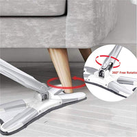 Microfiber X Shape Mop for Floor Cleaning Dust Mop with Self Wringing and Removable Washable Pad