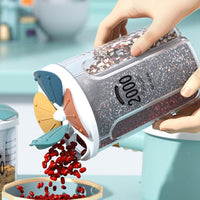 Clear Airtight Cereal Storage Food Container with Lids for Sesame Flour Dry Food 2000ml
