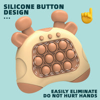 Upgraded Quick Push Game Console Series Toys for Kids Push Bubble and Pop Light Fidget Anti Stress Relief Sensory Toys for Adults / C-201