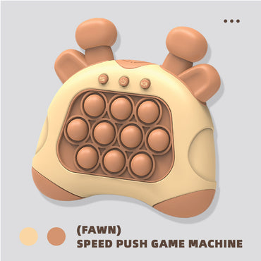 Upgraded Quick Push Game Console Series Toys for Kids Push Bubble and Pop Light Fidget Anti Stress Relief Sensory Toys for Adults / C-201
