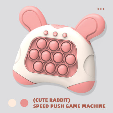 Upgraded Quick Push Game Console Series Toys for Kids Push Bubble and Pop Light Fidget Anti Stress Relief Sensory Toys for Adults / C-201