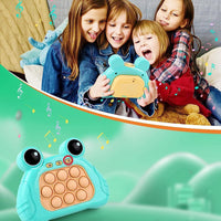 Frog Shaped Pop Push Bubble Fidget Game Machine Toy Creative Whack-a-mole Game Machine Toys for Kids / C-578