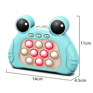 Frog Shaped Pop Push Bubble Fidget Game Machine Toy Creative Whack-a-mole Game Machine Toys for Kids / C-578