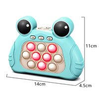 Frog Shaped Pop Push Bubble Fidget Game Machine Toy Creative Whack-a-mole Game Machine Toys for Kids / C-578