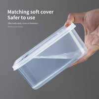 (Net) 4 In 1 Drain Box Refrigerator Fresh Keeping Storage Box Fruit Vegetable Drain Crisper Kitchen Garlic Sealed Container