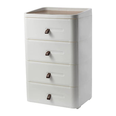 (Net) 4 Drawer Storage Cabinets Japanese Style Bedside Table Plastic Simple Multifunctional Storage Cabinets / 3804