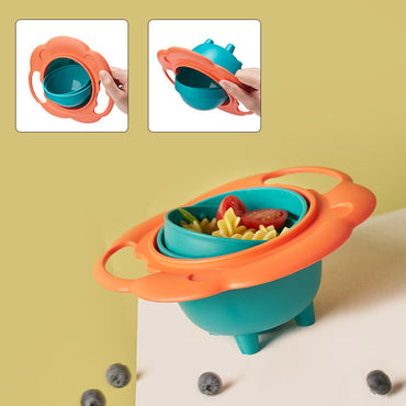 360 Degrees Rotate Baby Bowl Universal Bowl Children Balance Umbrella Bowl Spill-Proof Bowl Tableware Practical Design