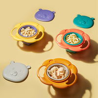 360 Degrees Rotate Baby Bowl Universal Bowl Children Balance Umbrella Bowl Spill-Proof Bowl Tableware Practical Design
