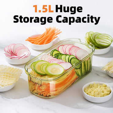 4 in 1 Veggie Slicer, Multifunctional Vegetable Cutter