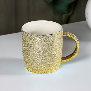 (Net) Shiny Ceramic Mug - 350ml of Elegance and Versatility