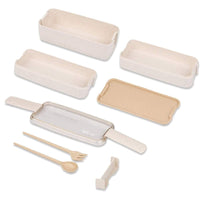 Bento Box Lunch 900ml Box3-in-1 Compartment Bento Lunch Box for Kids and Adults Microwave and Dishwasher Safe