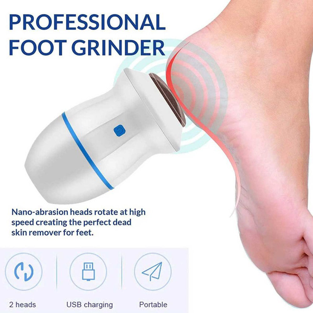 Electric Foot Callus Remover Machine Nano Foot Scrubber Set USB