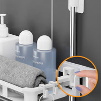 Shelf Above The Toilet Tank Bathroom Organizer Punch-free Storage Rack Bathroom Shelf Shampoo Tray Stand Bathroom Accessories / 5857