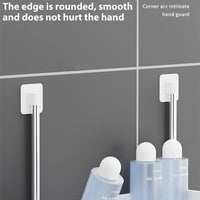 Shelf Above The Toilet Tank Bathroom Organizer Punch-free Storage Rack Bathroom Shelf Shampoo Tray Stand Bathroom Accessories / 5857