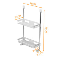 Shelf Above The Toilet Tank Bathroom Organizer Punch-free Storage Rack Bathroom Shelf Shampoo Tray Stand Bathroom Accessories / 5857