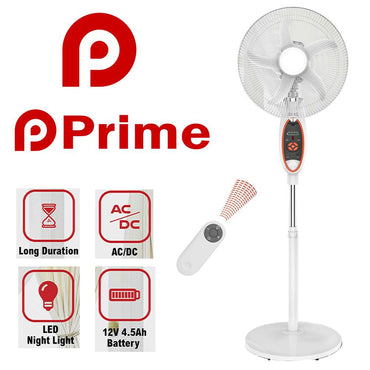 **NET**Prime Rechargeable 2936HRS 16 Inch Fan  with remote / PR-2936HRS
