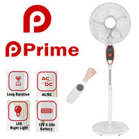 **NET**Prime Rechargeable 2936HRS 16 Inch Fan  with remote / PR-2936HRS