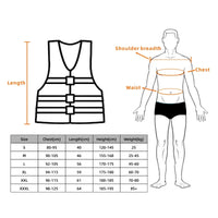 Life Jacket Water Sports Safety Vests Surfing Swimming Buoys Lifeguard With Whistle X Large