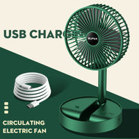 Mini Portable Fan USB  Folding Fan Telescopic Desktop Table Cooling Fan for Office
