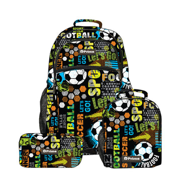 Prime 3 in 1 set (17 Inch BackPack + Pencil Case + Lunch Bag) / PB-048