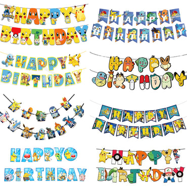 Pokemon Birthday Decorations Pikachu Banner / 23575