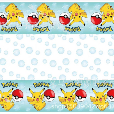Pokemon Birthday Decorations Pikachu Table Cover / 123586