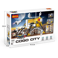 Cogo Space Series Construction Site Satellite Building Blocks Set