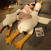Nice Goose Stuffed Animal Pillow Toy, Cute Giant White Goose Stuffed Animal Duck Plush Pillow,Super Soft Hugging Pillow - 110CM / MEDIUM