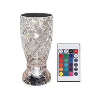 (NET) Crystal Lamp Fish Scale Lamp  LED Rechargeable Touch Night Light  Home Decor Creative Lights