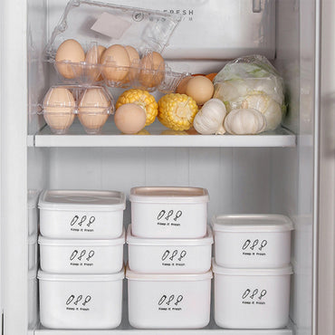 Multi-Purpose 1400ml Stackable Food Storage Box with Lid Large Capacity Fresh Food Preservation Case for Vegetables Fruits Kitchen Gadget