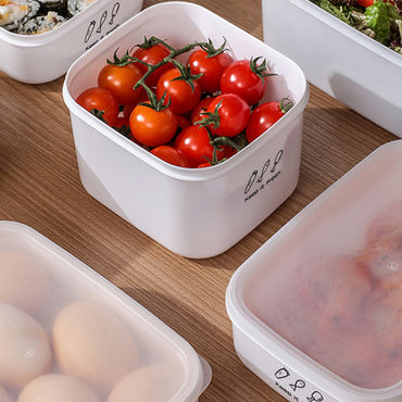 Multi-Purpose 1400ml Stackable Food Storage Box with Lid Large Capacity Fresh Food Preservation Case for Vegetables Fruits Kitchen Gadget