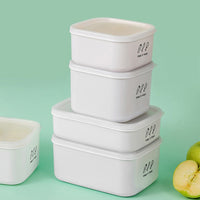 Multi-Purpose 900ml Stackable Food Storage Box with Lid Large Capacity Fresh Food Preservation Case for Vegetables Fruits Kitchen Gadget