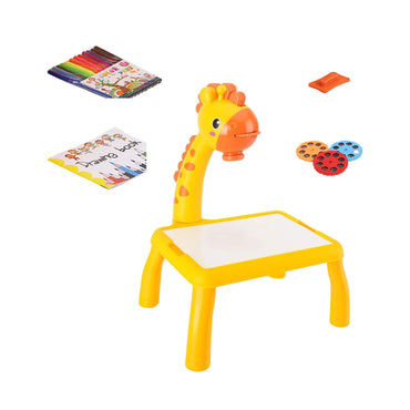 Kids Led Projector Drawing Table Toy Set Art Painting Board Table Light Toy Educational Learning Paint Tools Toys for Children