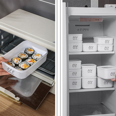 Multi-Purpose 1400ml Stackable Food Storage Box with Lid Large Capacity Fresh Food Preservation Case for Vegetables Fruits Kitchen Gadget