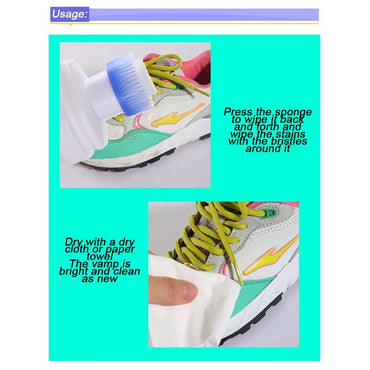 White Shoe Cleaner 100ml Sports Shoe Cleaning Brush / 6974231320555