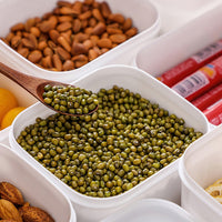 Multi-Purpose 1400ml Stackable Food Storage Box with Lid Large Capacity Fresh Food Preservation Case for Vegetables Fruits Kitchen Gadget