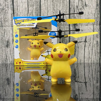 Pokemon Pikachu Induction Aircraft Flying Toy Children Parent-child Outdoor Cool lighting Toys Holiday Christmas Gifts